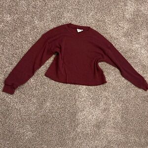 TNA Deep Red Knit Top